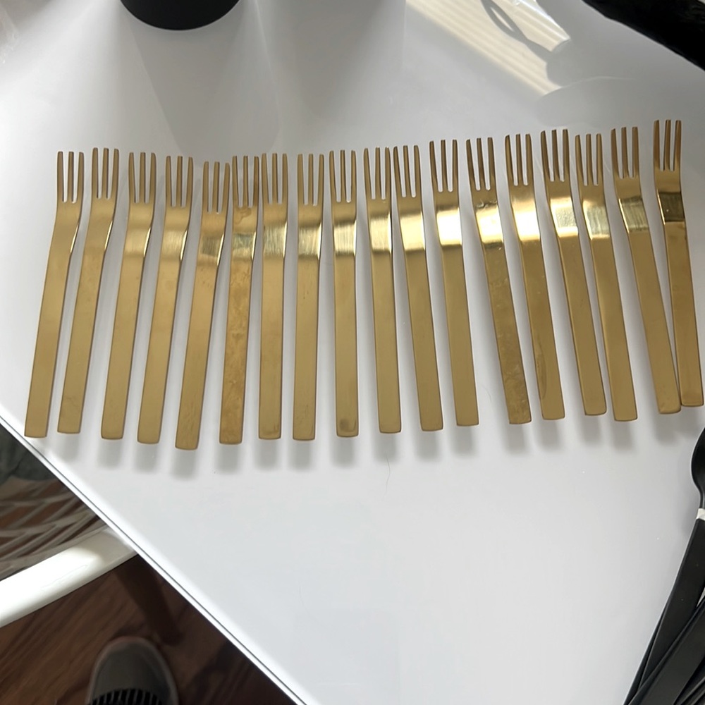 CB2 new without tags small forks. 18 in the set